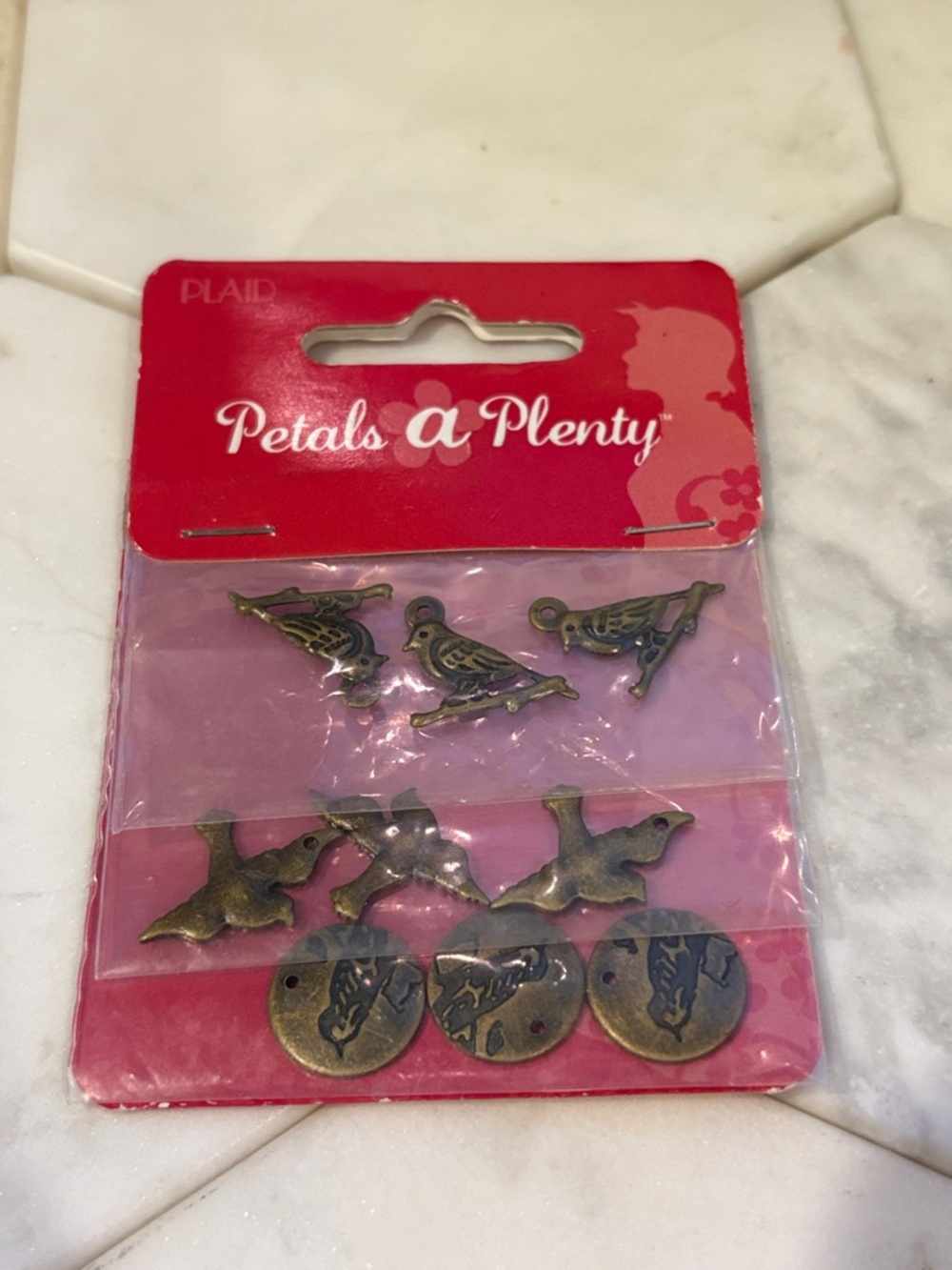 Antique Brass Bird Charms - Mixed Pack